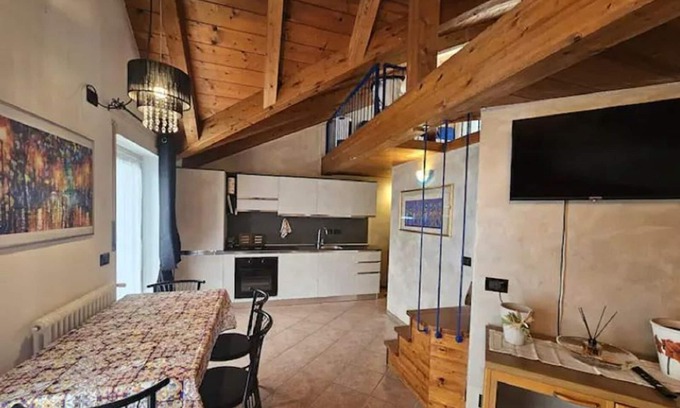 Ponte Arche Apartment | Apartment 'Mansarda Comano Terme' with Mountain View and Balcony
