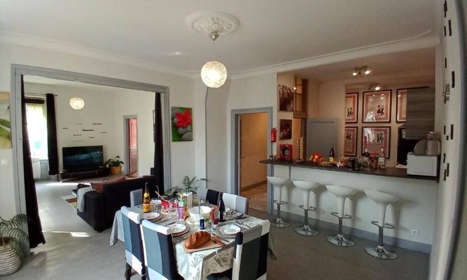 Thann Apartment | Apartment overlooking Collegiate Church of Thann.