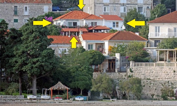 Cove Tri Zala (Zrnovo) Apartment | Apartment Rizzi A2 with Sea View