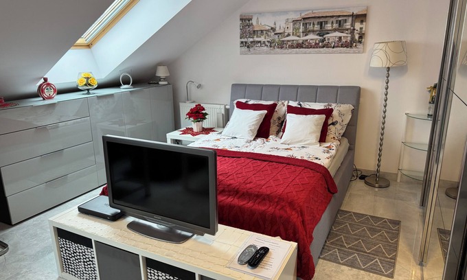 Gdansk Apartment | Apartment room + kitchen + private bathroom in Gdansk; parking lot; WLAN; Sat TV