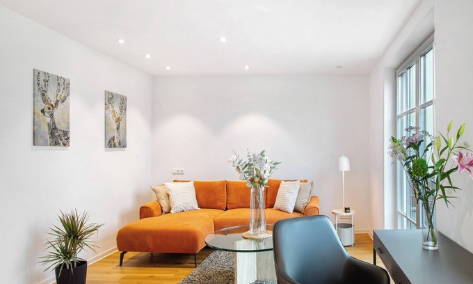 Passau Apartment | Apartment 'Schöanuer Hof - Wohnung Rosalie' with Private Terrace, Wi-Fi and Air Conditioning