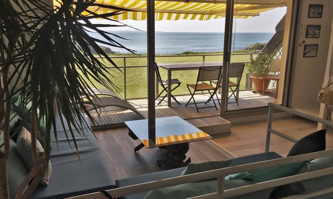 Le Pouldu Apartment | APARTMENT SEASIDE AND BEACH, 2 ROOMS + MEZZANINE AND TERRACE