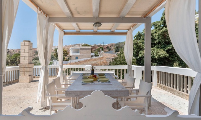 Psathi Apartment | Apartment 'Seaview House Ground Floor' with Sea View, Wi-Fi and Air Conditioning