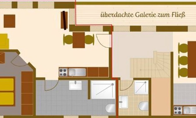 Burg-Kauper Apartment | Apartment Strohkammer - Spreewaldscheune am Fließ-Ferienwohnungen am Wasser in