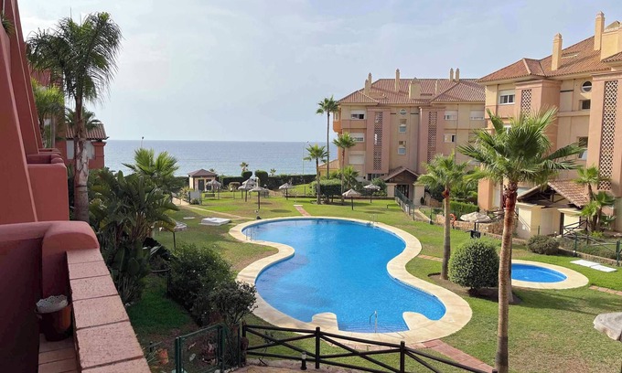Torrox Costa Apartment | Apartment 'Urbanización Punta Del Faro' with Sea View, Wi-Fi and Air Conditioning