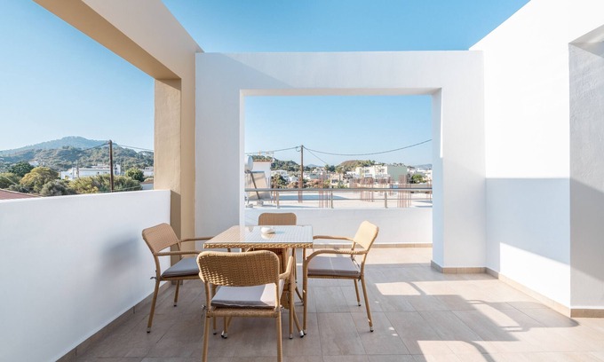 Petaloudes Apartment | Apartment 'Velvet 2' with Mountain View, Wi-Fi and Air Conditioning