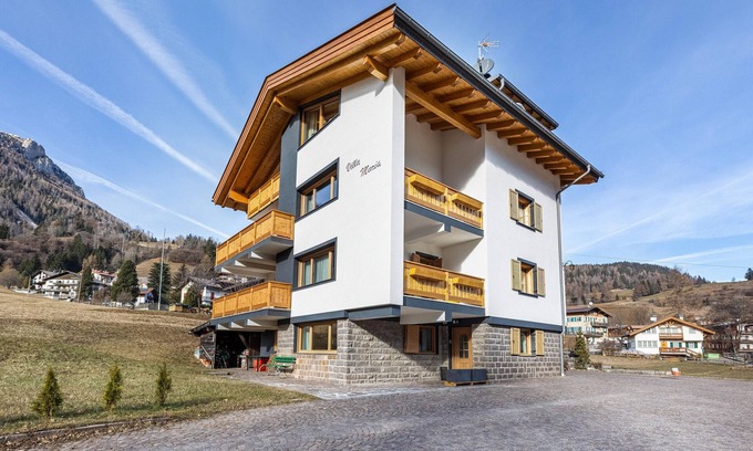 Moena Apartment | Apartment 'Villa Maria Moena' with Mountain View, Shared Terrace and Wi-Fi