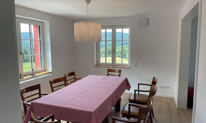 Lauterbach Apartment | Apartment 'Waldwiese' with Mountain View and Balcony
