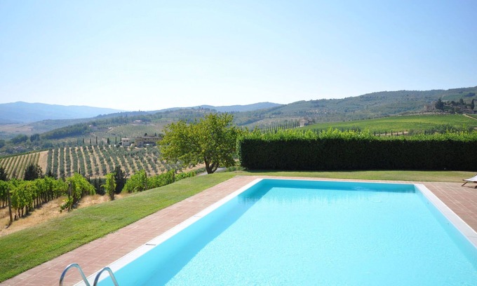 San Casciano in Val di Pesa Apartment | Apartment with WIFI, pool, TV, pets allowed, panoramic view, parking, close to Greve In Chianti