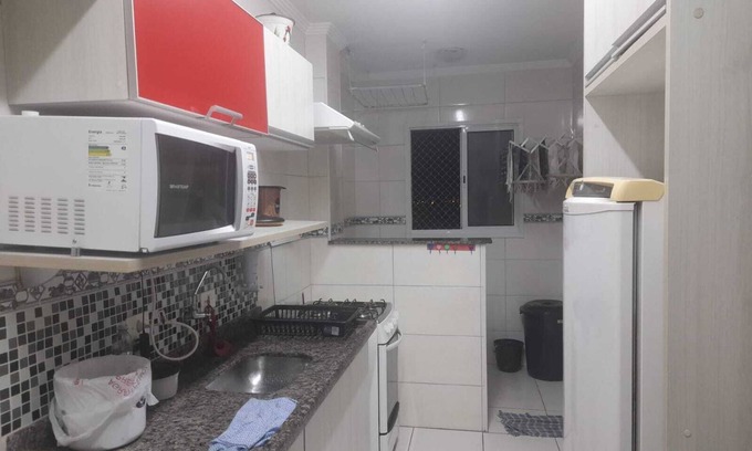 Aviacao Apartment | Apartment with Pool and Barbecue Praia Grande Aviação