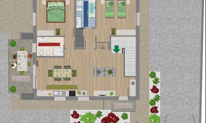 Romano d'Ezzelino House | Apartments with two bedrooms and two bathrooms - First Floor