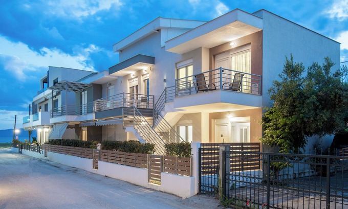 Ofrinion Apartment | Aphrodite Residential Complex-Two-Bedroom Apartment with Side Seaview