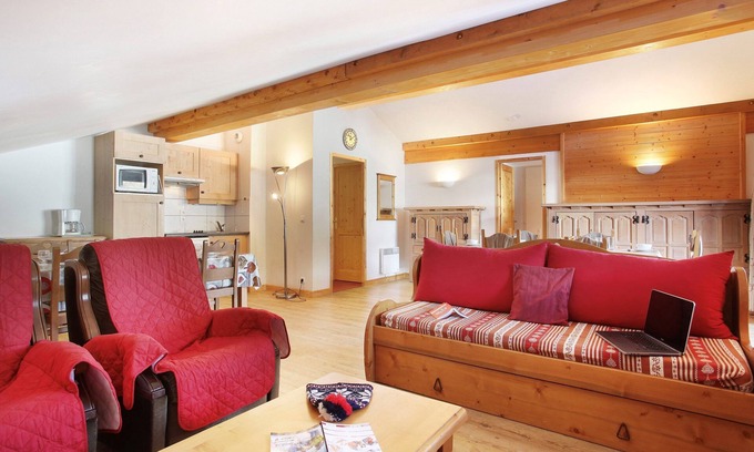 Notre-Dame-de-Bellecombe Condo | Appart Confortable Près des Pistes|Piscine + Sauna