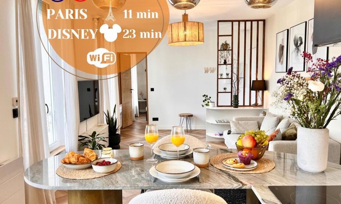 Bry-sur-Marne Apartment | Appart Le Van Gogh - 3' RER - 11' Paris - 23' Disney