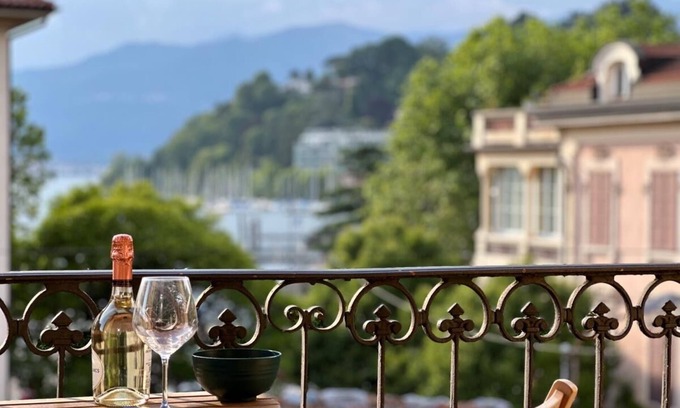 Laveno Apartment | Appartamento Maggiore: central, with partial lake view and free parking