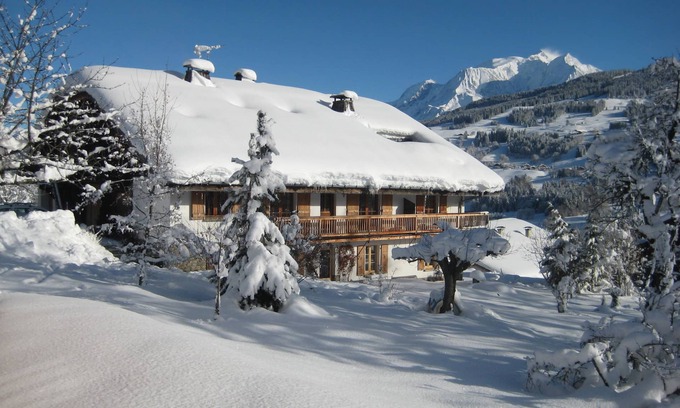 Demi-Quartier Apartment | Appartement 50m2 Megève/demi-quartier, vue Mt Blanc, Atelier D'artiste Rénové