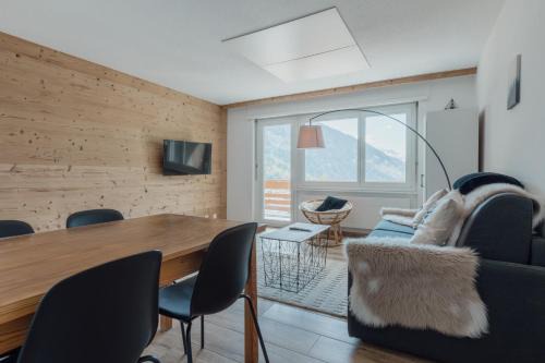 Leukerbad Apartment | Appartement avec vue majestueuse sur les montagnes