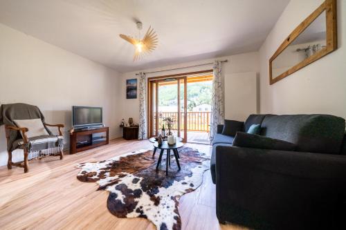 Monetier-les-Bains Apartment | Appartement La Marmotte à Monetier grande terrasse