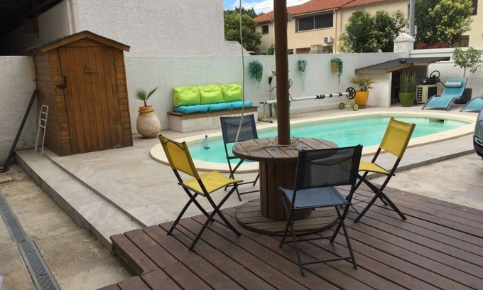 Argeles-sur-Mer Apartment | Appartement Rez de Jardin Piscine Chauffée, Barbecue, Plancha