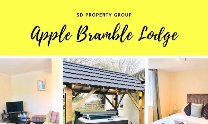 Welney House | Apple Bramble Lodge with Hot Tub
