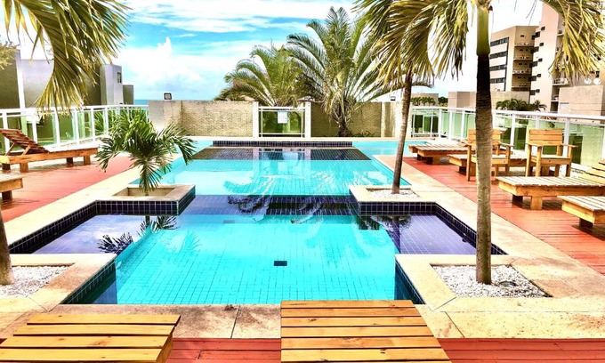 Jatiuca Apartment | Apt em condomínio de luxo à beira mar de Jatiúca