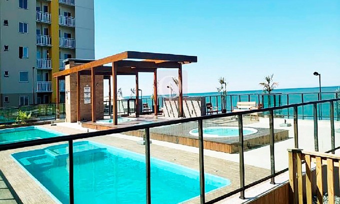 Barra Velha Apartment | Apto c churrasq e piscina a beira-mar - Itajuba-SC
