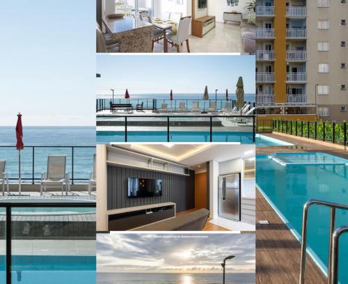 Barra Velha Apartment | Apto completo com vista mar pé na areia em Barra Velha em condomínio Resort com Spa, Piscina, quadra de futebol, Sala de jogos, brinquedoteca, Complexo com diversos comércios