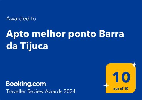 Barra da Tijuca Apartment | Apto próximo à praia e metrô da Barra da Tijuca