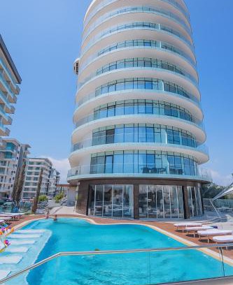 Constanta Apartment | Aqua Vista White Tower Mamaia Studio LUX Vedere Mare si Lac - Mic Dejun Inclus