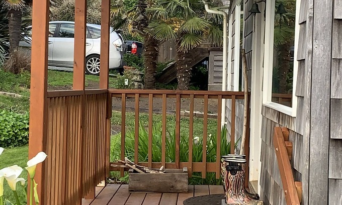 Arch Cape Cabin | ARCH CAPE - BEACHSIDE of 101 with Ocean View and Steps from Easy Beach Access