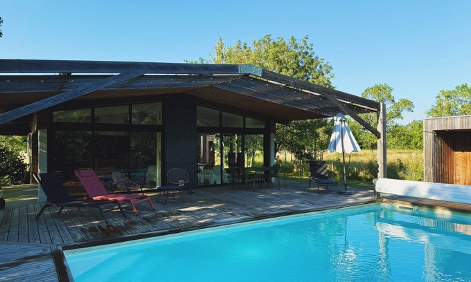 Saint-Vincent-de-Paul House | Architect-designed house with swimming pool near Bordeaux