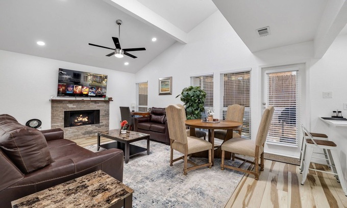 West Arlington House | Arlington Entertainment District Home White Door