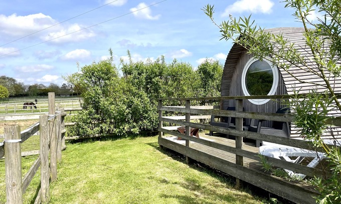 Brightlingsea Cottage | Armadilla 1 at Lee Wick Farm - cozy glamping for 2 adults with optional hot tub