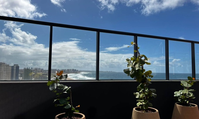 Armacao Apartment | Art Studio - Seafront Armação Beach - Studio with Sea View 30m Unit 123)