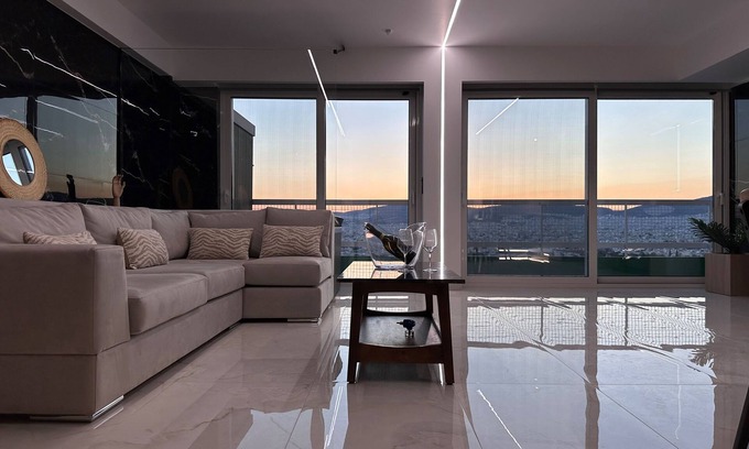 Athens Apartment | Artemis House2Heal Athens 15th floor/Private Jacuzzi & Sauna, Luxury Apartment