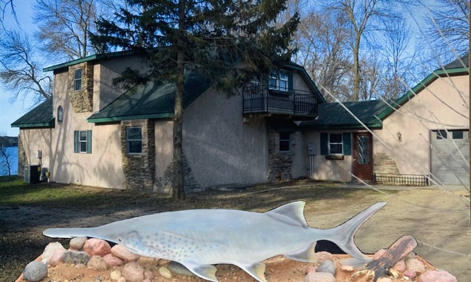 Madison Lake House | ARTISTS & ANGLERS INN - game room - home of Madison Lake Paddlefish!