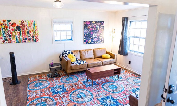 Fayetteville House | Artsy, quiet street 3 bedroom home in Fayetteville with a whimsical touch.