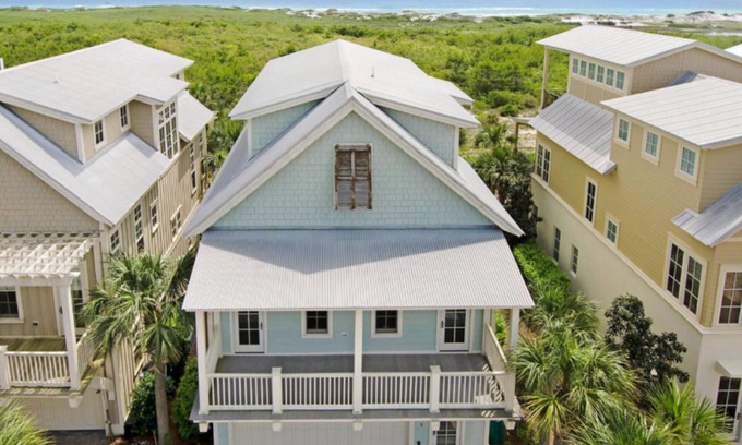 Dune Allen Beach House | As Seen on HGTV's Beach Hunters - Golf Cart, Panoramic View of Gulf, 5 BR 5 BA