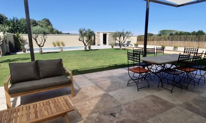 Montaren-et-Saint-Mediers House | At the gates of Uzès, renovated character cottage in large property with swimming pool