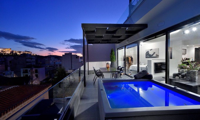 Psirri Apartment | Ater Albus Deluxe Loft Acropolis View from K&K