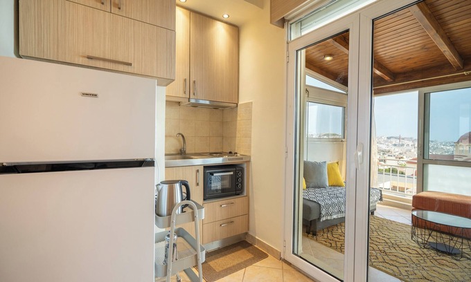 Nea Ionia Apartment | Athens View 1 bdrm apartment