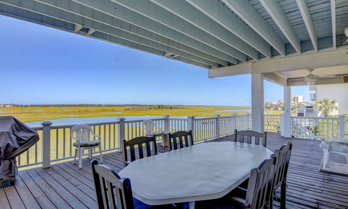 Shell Island House | Atlantis-Wonderful sound front home on the North End of Wrightsville Beach