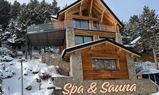 Les Angles Ski Chalet | AU Lodge DE Balcere - Chalet SPA et Sauna Privatif - Vue Panoramique