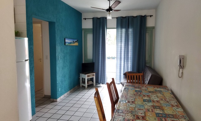 Barra da Lagoa Apartment | August promotion! Great apartment with 2 bedrooms, 2 bathrooms, covered garage, 2nd floor