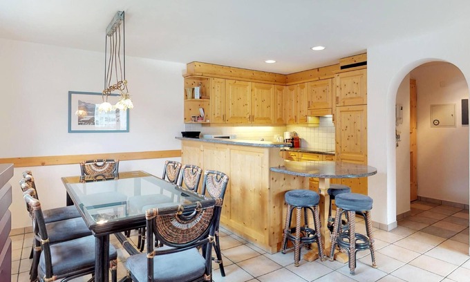 Celerina-Schlarigna Apartment | Authentically beautiful house in the Engadine style.