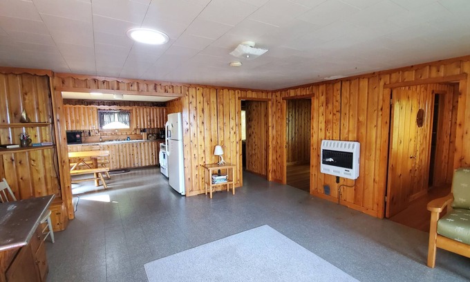 Au Train House | AuTrain Lake Sunrise Cabin w/Dock, private lakeside firepit. Near Pictured Rocks