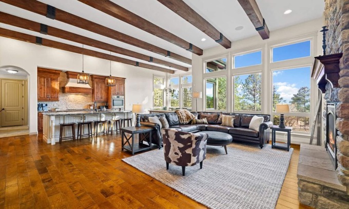 Colorado Springs House | Ave Maria House: Secluded Mtn Retreat. Games. Hot tub. Sleeps 25+