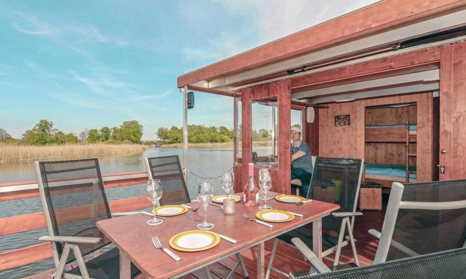 Radewege Boat Rental | Awesome ship in Radewege with kitchen