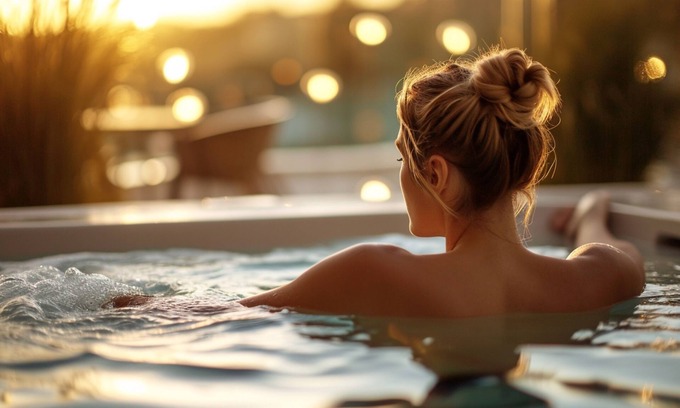 Great Billing Cabin | Azure Horizons - Retreat Hot Tub Glamping Pod 05