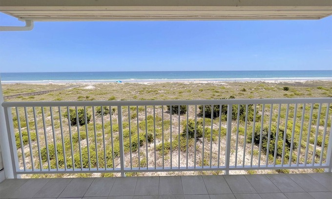 Shell Island Condo | Azure Waves- Oceanfront 4br condo w/2 pools, tennis court, and ocean views